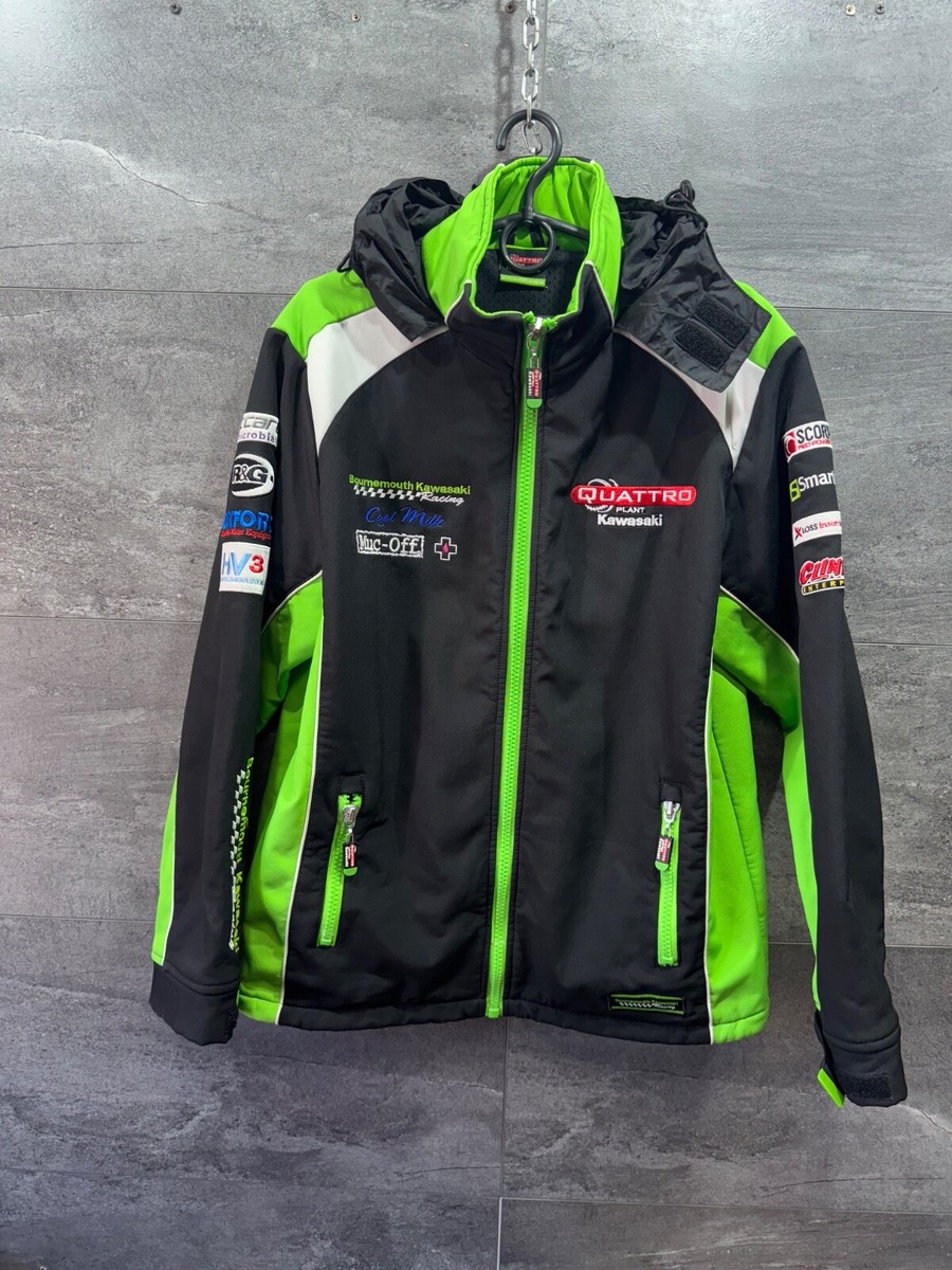 Kawasaki Quattro Plant Clinton Racing Jacket Mens Size M | eBay