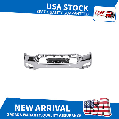 Direct Replacement Chrome Bumper for 2016-2018 GMC Sierra 1500 - w/Sensors Holes