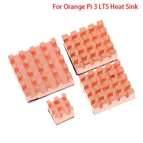 4Pcs/Set For Orange Pi 3 LTS Heat Sink Aluminum Alloy Radiator Copper Cooler Kit - Afbeelding 10 van 11