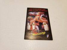 RS20 Phoenix Mercury 2001 WNBA Basketball Pocket Schedule - Bashas'