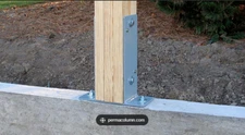 Perma Column Sturdi-Wall; post frame bracket with mounting hardware