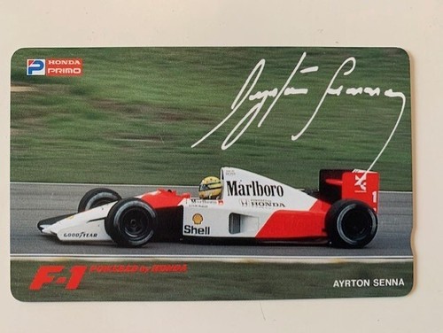 Ayrton Senna Japanese Telephone Card AS-J-56 McLaren Honda MP4/5 1989 MINT - Picture 1 of 2