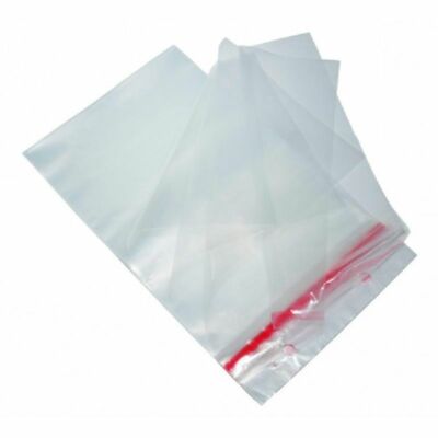 6 x 9'' - 162 x 230 mm Klar C5 Oxo-Biologisch Abbaubar Blockkopf Beutel 30mu/120gauge