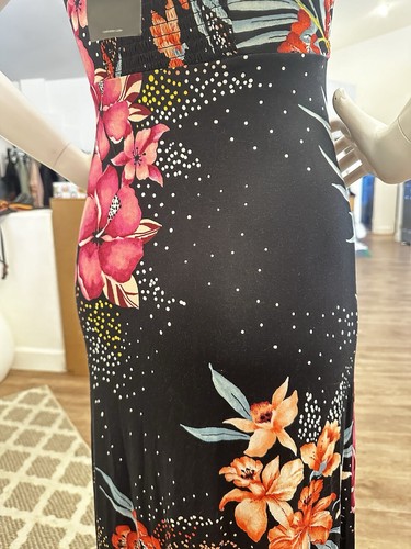 NWT Forever 21 Women Maxi Dress Thigh High Slit Size M/L 6/8 Spaghetti Strap NEW - Picture 10 of 18