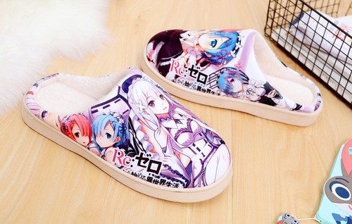 Re:Zero kara Hajimeru Isekai Seikatsu Hausschuhe Pantoffeln Slippers Schuhe - Picture 3 of 4
