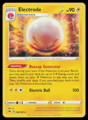 Electrode 046/185 Holo Rare - 2020 Pokemon Vivid Voltage NM