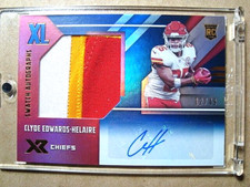 2020 Clyde Edwards-Helaire XR Rookie XL Swatch Autograph Patch RC /49 MINT 🔥🔥