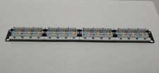 Never Used, ICC ICMPP0245E CAT5e 24-Port Patch Panel, 1 RMS White Panel Board