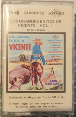 JORGE VAZQUEZ -LOS GRANDES EXITOS DE VICENTE VOL. I- MEX TAPE ALBUM, RANCHERAS
