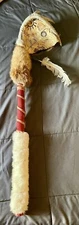 Indian Chief Wesget Sipu Mi'kmaq Micmac Tribal Nation Native Deer Antler Staff