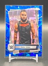 2025 Topps Chrome Sapphire WWE Tama Tonga #54 Sapphire The Bloodline