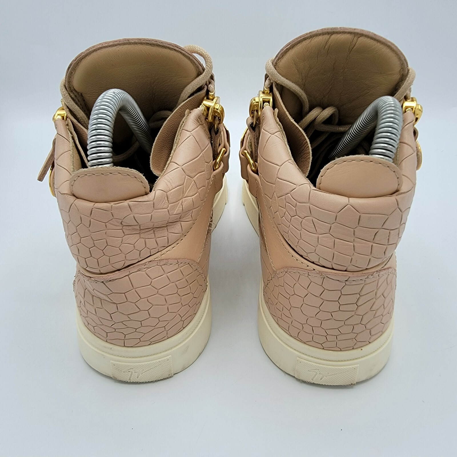 GIUSEPPE ZANOTTI Ringo Pink Croc Python Gold Deta… - image 5