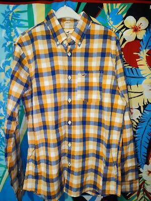 Camicia a maniche lunghe Hollister California Stretch da uomo taglia S 