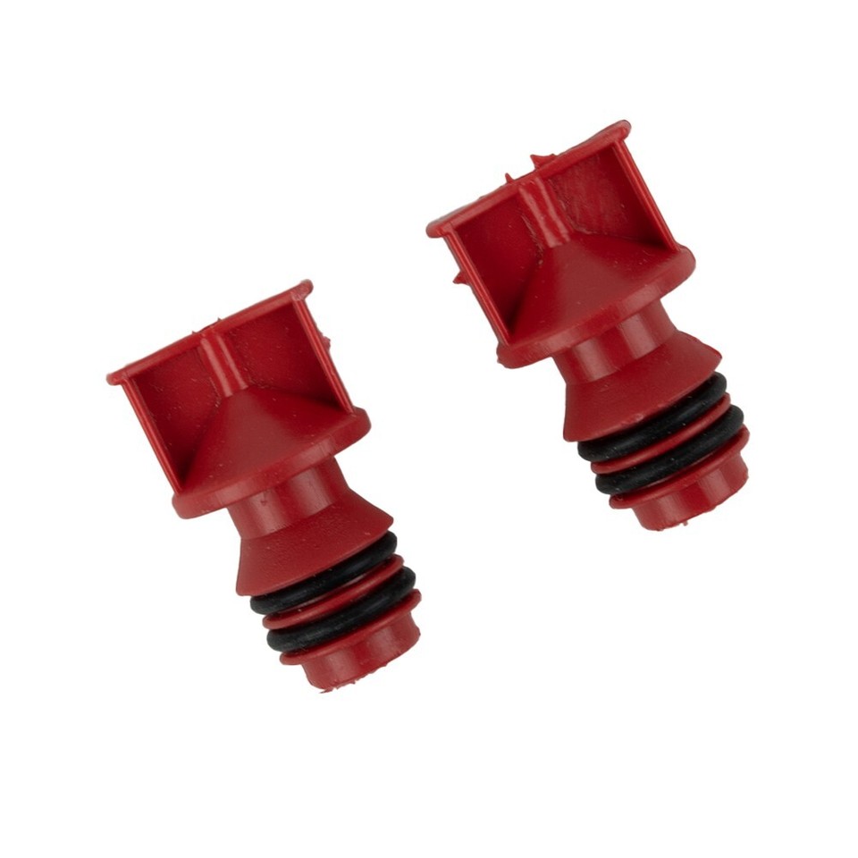 2X Red Plastic Shell Oil Plug 17mm MaleThread Oil