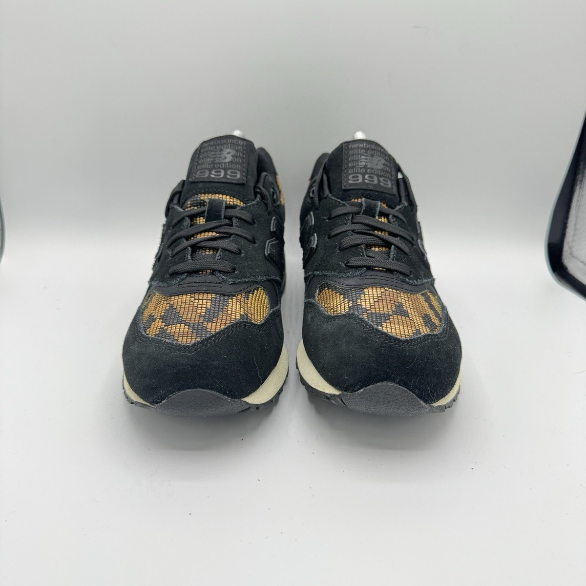 New balance ☆ WL999PW ‘Black×Gold’ New Balance Elite Edition 999 Sneakers Shoes Rare Black Gold