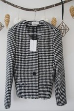 Isabel Marant Étoile Lyra Houndstooth Tweed Blazer Plaid Jacket 10 38 Rrp £264