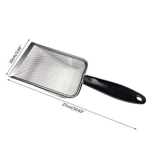 Reptile Sand Scooper Stainless Steel Fine Mesh Reptile Substrate Terrarium - Picture 8 of 8