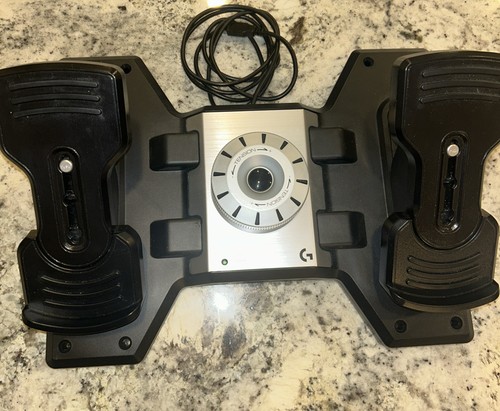 Logitech Simulator Flight Rudder Pedals J-U0005 USB G PRO