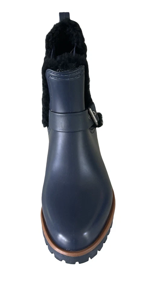 Bernardo Anthropologie Zain Invierno Botas de Lluvia Azul Marino Impermeables Para Mujer Talla 9” Foto 4 de 4