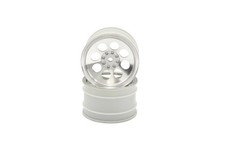 Kyosho 8-hole wheels, 50mm, satin chrome, 2 pieces, OTH245SCC