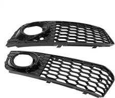 08-12 Fog Audi A4 Light Lamp Grill Grille RS4 Style Honeycomb Mesh Glossy