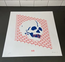 OBEY x Never Made Wall of Death Screen Print Signed 27/100 Limited 18in x 18in