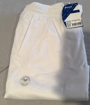  Babolat Men s Pant Core Wimbledon Tennis  New Size L. 40S1416WIM White (RARE)