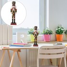Nutcracker Figure Christmas Party Decoration Wooden Figurine Crafts