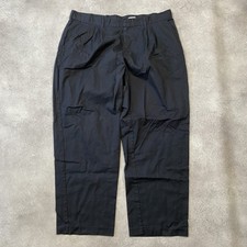 Dickies Carpenter Trousers Mens 31" Regular Straight Fit Pleated Pants, Black