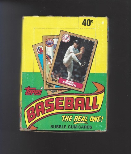 1987 TOPPS UNOPENED WAX BOX (36)  NM-NM/MT