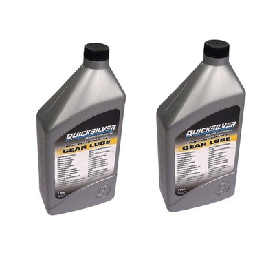 Quicksilver Hochleistungs-Getriebeschmiermittel Gear Oil Getriebeöl SAE90 2x 1 L