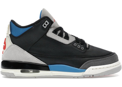 Nike Air Jordan 3 Men's Mid Top Lace-Up Basketball Sneakers Colorblock