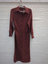 New Mango Midi Shirt Dress Women's Size 2