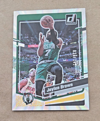 JAYLEN BROWN ~~~~ (sp  /149)  LASER HOLO ~~~~ 2023 panini donruss parallel card