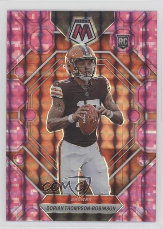 2023 Mosaic Rookies Pink Camo Prizm Dorian Thompson-Robinson #316 Rookie RC 10qk