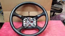 1999-2002 Chevrolet Gmc Tahoe Suburban Yukon Steering Wheel 99-02 Black Leather