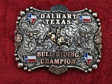 Bull Riding X Treme  2002  RODEO CHAMPION TROPHY BUCKLE  Dalhart Texas  Rare  313