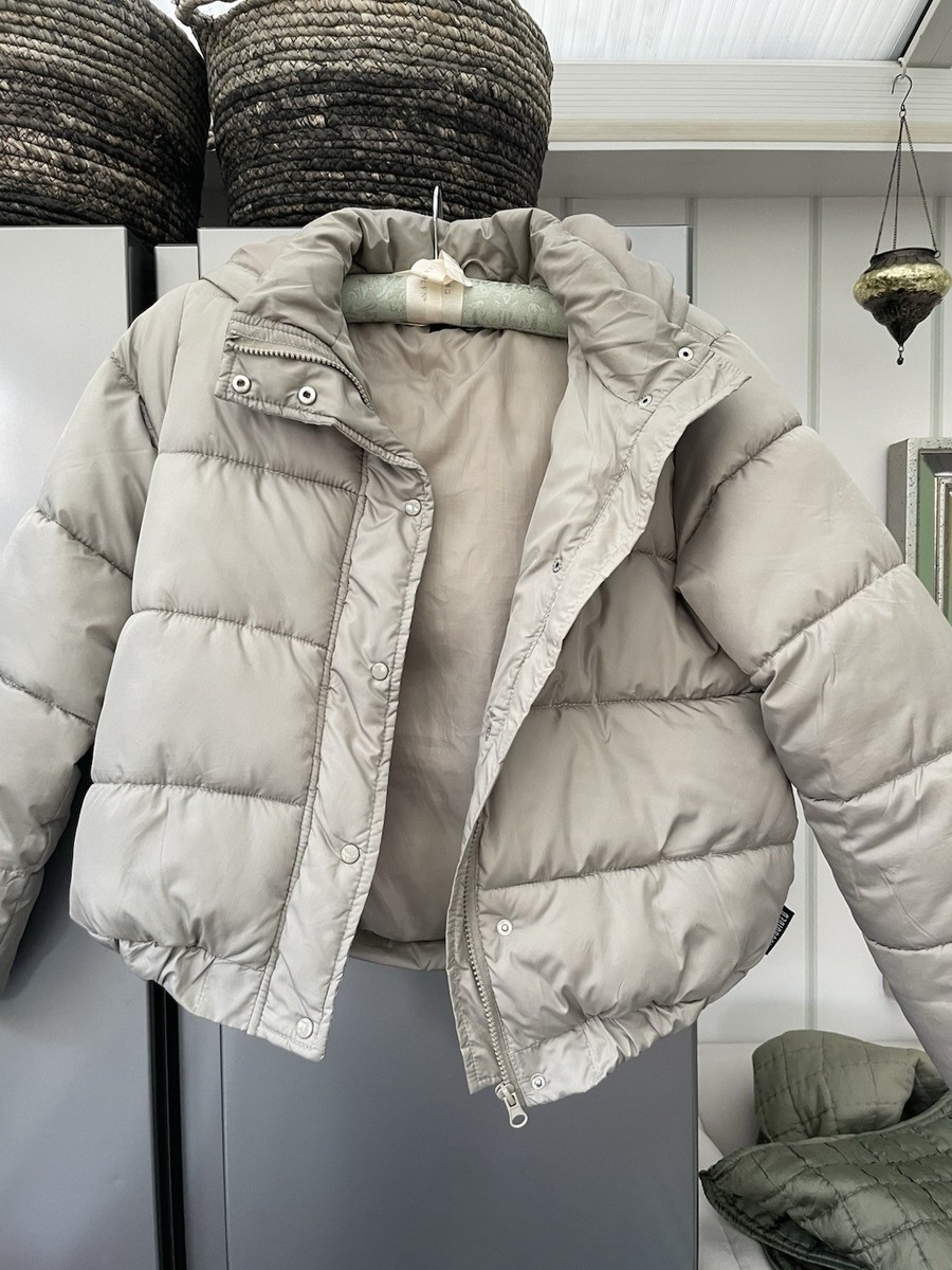 Long Puffer Missguided Khaki Puffer Jacket Misguided Khaki Short