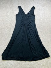 Banana Republic Dress Womens Small Sleeveless Braided Front Boho V Neck Rayon