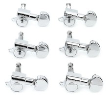 Grover 205C6 Mini Rotomatic Tuners - 6-In-line - Chrome