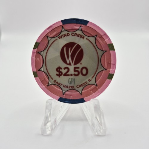 Wind Creek Chicago Southland Casino East Hazel Crest IL 2024 $2.50 Casino Chip