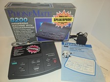 Vintage Phonemate Answering Machine 8200 Works, In Original Box