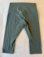 Lululemon Align HR Crop 17” Nulu Tidewater Teal Buttery Soft Comfy Leggings 10