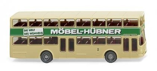 Wiking 073004 - 1/87 Double-decker Bus (MAN SD 200) ""Furniture Hübner"" - New