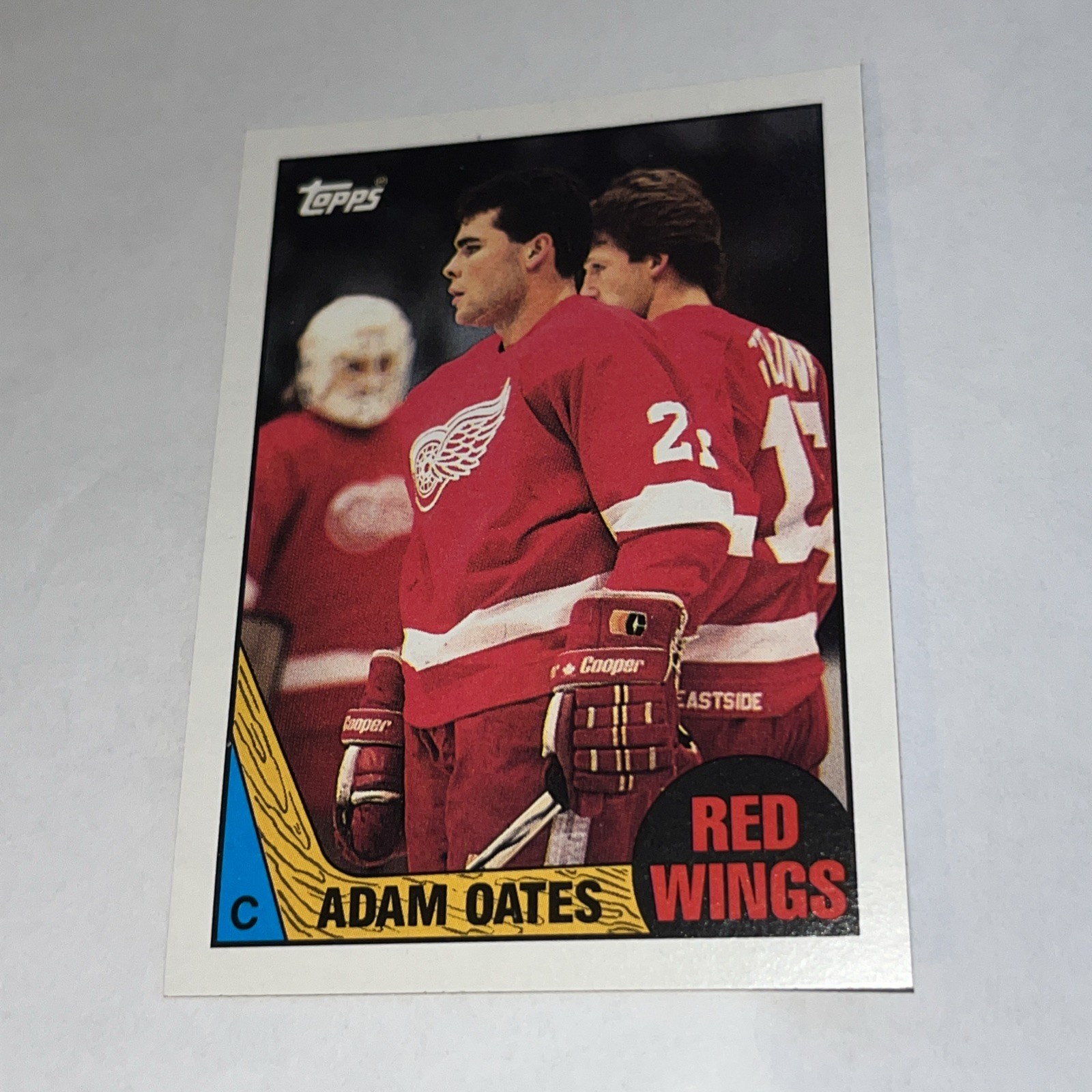 1987-88 Topps Adam Oates #123 Rookie, Detroit Red Wings 