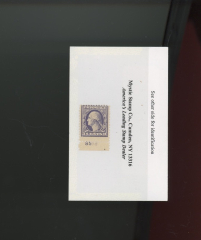 US stamp #529 MNG  plate number  single EFO 2 digits light ink (goo4