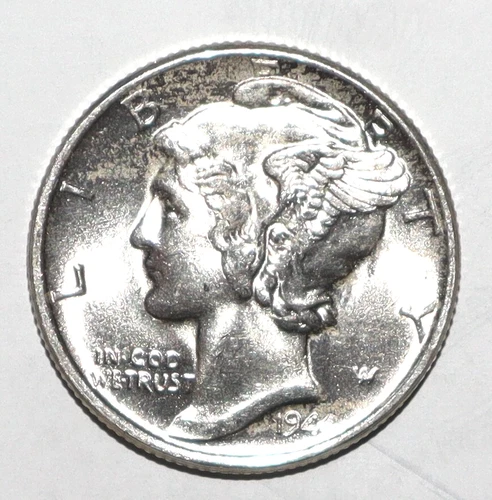 1944 Mercury Dime CHOICE BRILLIANT UNCIRCULATED (Q196)