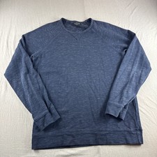 Velvet Graham Spencer Sweatshirt Mens M Blue Made in USA Long Sleeve Preppy Top