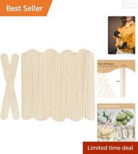 100 Jumbo Wooden Craft Sticks 6  x 3/4    Perfect for DIY  STEM Projects