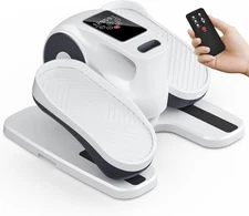 Under Desk Elliptical Machine with Remote, 12 Speeds, Seated Pedal #R01